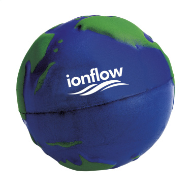 Logotrade reklaminės dovanos nuotrauka: StressGlobe Ø 6,5 cm streso kamuolys