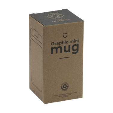 Logotrade firminės dovanos nuotrauka: Graphic Mini Mug RCS Recycled Steel 250 ml termopuodelis