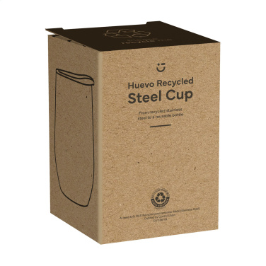 Logotrade reklaminiai produktai nuotrauka: Huevo RCS Recycled Steel Cup 350 ml termopuodelis