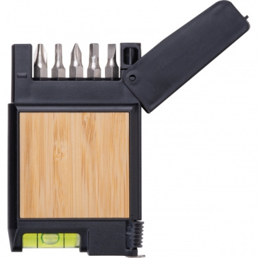 Logotrade firminės dovanos nuotrauka: 3 metrų ilgio matavimo juosta su lygiu HALIFAX