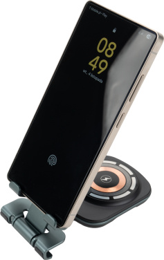 Logotrade verslo dovanos nuotrauka: Telefono laikiklis su belaidžiu įkrovikliu