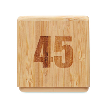 Logotrade verslo dovanos nuotrauka: Bambukinis sukimo laikmatis snaudimui