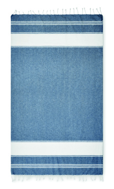 Logotrade reklaminės dovanos nuotrauka: Paplūdimio krepšys su hamamo rankšluosčiu