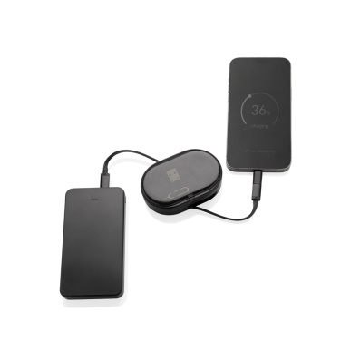 Logotrade dovana nuotrauka: „Chargevix RCS“ plastikinis daugiafunkcis 60 W įkrovimo rinkinys