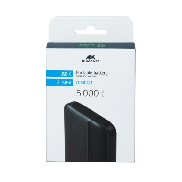 Logotrade dovana nuotrauka: Išorinė baterija VA2006 5000 mAh RIVACASE