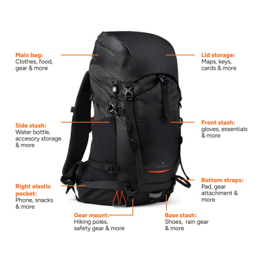 Logotrade reklaminiai produktai nuotrauka: „Nordic Drift Trail RCS“ kuprinė 33 l