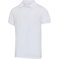 Beryl 220 g/m² trumpomis rankovėmis unisex polo marškinėliai, Balta