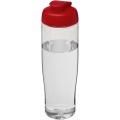 H2O Active® Tempo 700 ml sporta pudele ar pārslēdzamu vāku, Caurspīdīgs / Sarkans