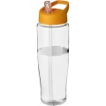 H2O Active® Tempo 700 ml sporta pudele ar vāku, Caurspīdīgs / oranžs