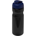 H2O Active® Base 650 ml sporta pudele ar pārslēdzamu vāku, Vienmērīgi melns/zils