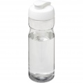 H2O Active® Base Tritan™ 650 ml sporta pudele ar pārslēdzamu vāku, Caurspīdīgs caurspīdīgs / balts