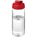 H2O Active® Octave Tritan™ 600 ml sporta pudele ar pārslēdzamu vāku, Caurspīdīgs caurspīdīgs/sarkans