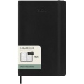 Moleskine soft cover 12 months L nedēļas plānotājs - vācu, Vienkrāsains melns