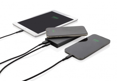 Logotrade biznesa dāvanas foto: Terra RCS pārstrādāta 18W alumīnija 10000 powerbank 10W