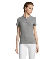 PEOPLE WOMEN POLO 210g, Pelēkā melanža 2