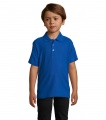 SUMMER II KIDS Polo 170g, Karaliskā zilā