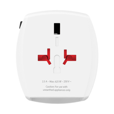 Logotrade korporatīvās dāvanas foto: SKROSS World Travel Adapter MUV 2-polu ar USB A un C