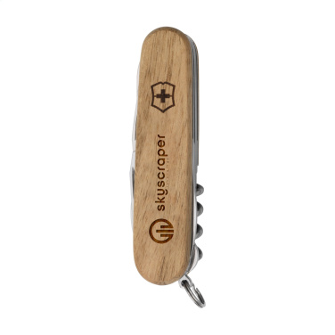 Logotrade korporatīvās dāvanas foto: Victorinox Huntsman Wood kabatas nazis