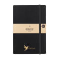 Bamboo Journal Naked Spine Paper Notebook Black A5, melns