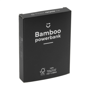 Logotrade Ideja dāvanas foto: Bamboo 4000 Powerbank ārējais lādētājs