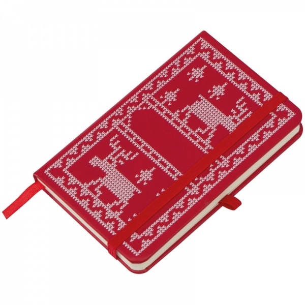 Logotrade logo dāvanas foto: A6 piezīmju grāmatiņa ar Ziemassvētku dizainu