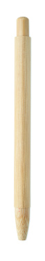 Logotrade korporatīvās dāvanas foto: Bambusa automātiskā lodīšu pildspalva