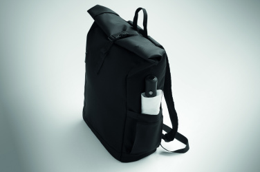 Logotrade korporatīvās dāvanas foto: Sarullējama klēpjdatora mugursoma 600D