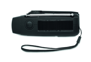 Logotrade ziemassvētku dāvanas foto: Pārnēsājams radio SOS ar LED lukturīti