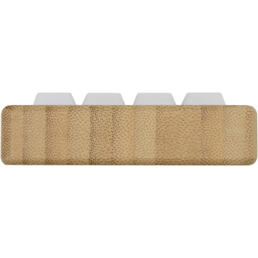 Logotrade Ideja dāvanas foto: Algol pārstrādātas plastmasas telefona statīvs un fidget rotaļlieta ar bambusa detaļām