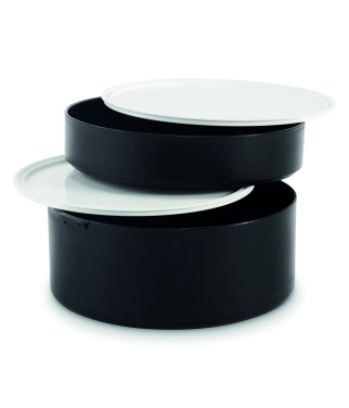 Logotrade logo dāvanas foto: Divstāvu pusdienu kaste no PP 950 ml