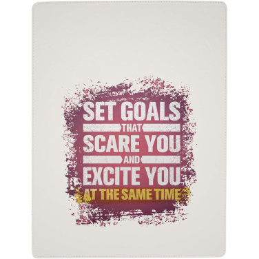 Logotrade Ideja dāvanas foto: A4 izmēra rakstāmgalds ar magnētisku aizdari un RCS pārstrādātu lodīšu pildspalvu (melna tinte)