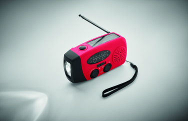 Logotrade korporatīvās dāvanas foto: Pārnēsājams radio SOS ar LED lukturīti