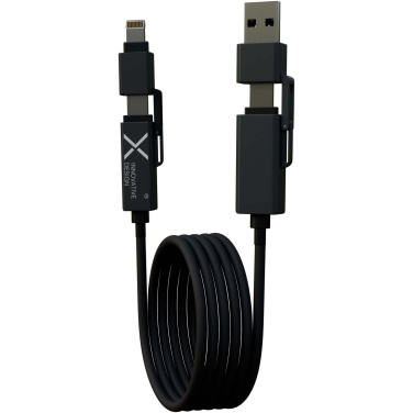 Logotrade biznesa dāvanas foto: SCX.design C59 100W magnētiskais silikona uzlādes kabelis