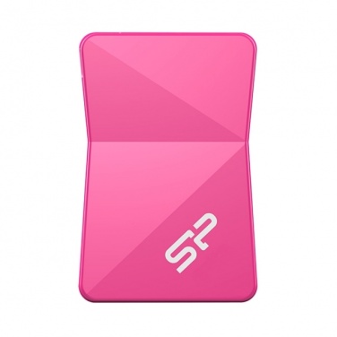 Логотрейд pекламные подарки картинка: USB flashdrive pink Silicon Power Touch T08 64GB