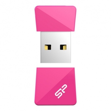 Логотрейд pекламные подарки картинка: USB flashdrive pink Silicon Power Touch T08 64GB