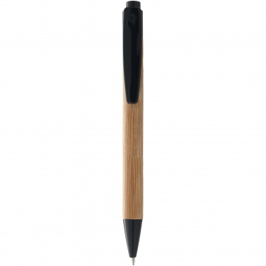 Лого трейд бизнес-подарки фото: Шариковая ручка Borneo, черный