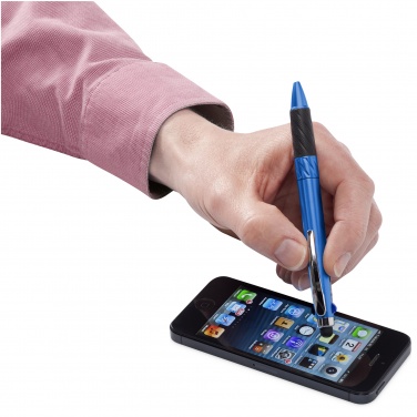 Логотрейд бизнес-подарки картинка: Шариковая ручка-стилус Burnie с несколькими стержнями, синий