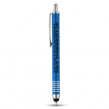 Логотрейд pекламные подарки картинка: Шариковая ручка-стилус Zoe, синий