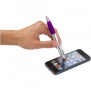 Логотрейд бизнес-подарки картинка: Шариковая ручка-стилус Nash, фиолетовый
