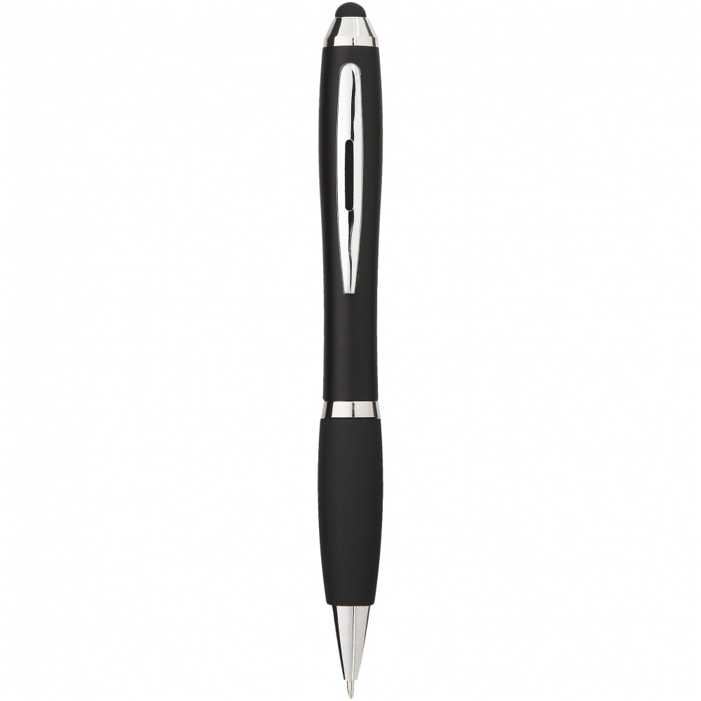 Логотрейд pекламные подарки картинка: Шариковая ручка-стилус Nash, черный