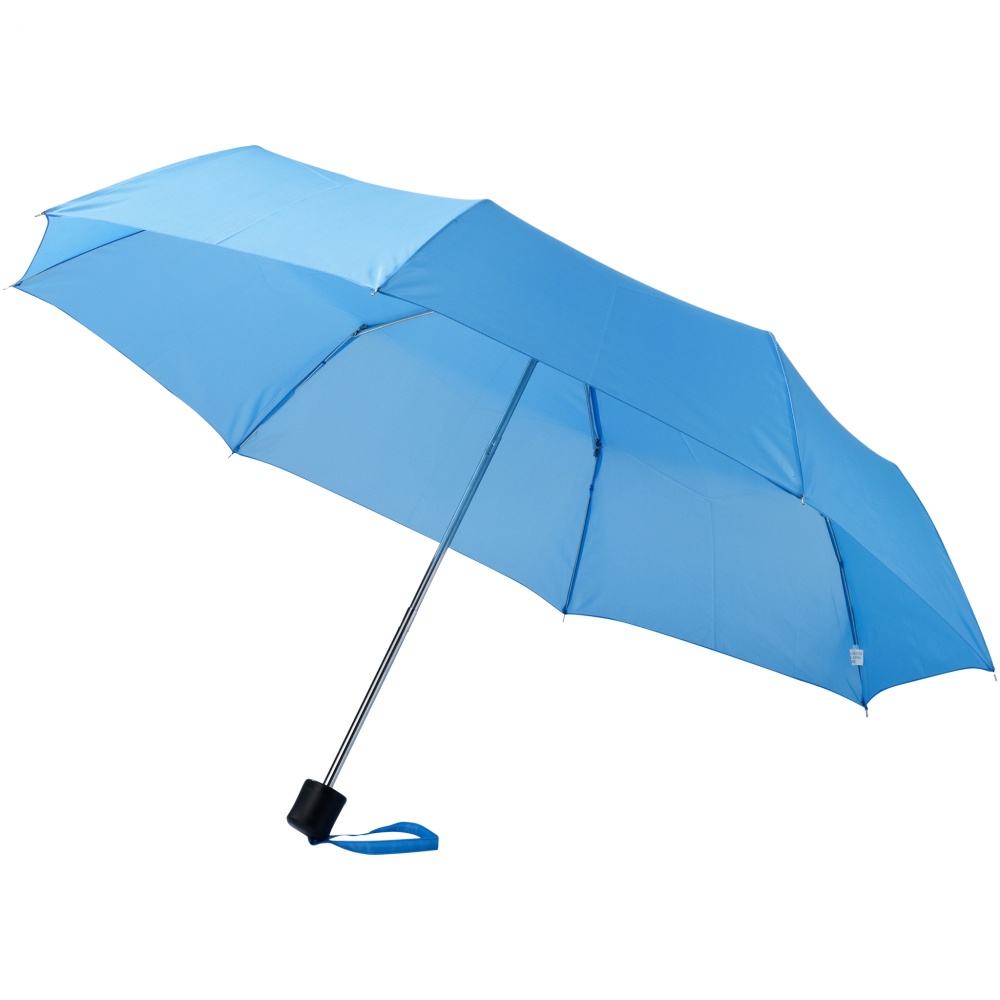 Лого трейд pекламные подарки фото: Зонт Ida трехсекционный 21,5", голубой