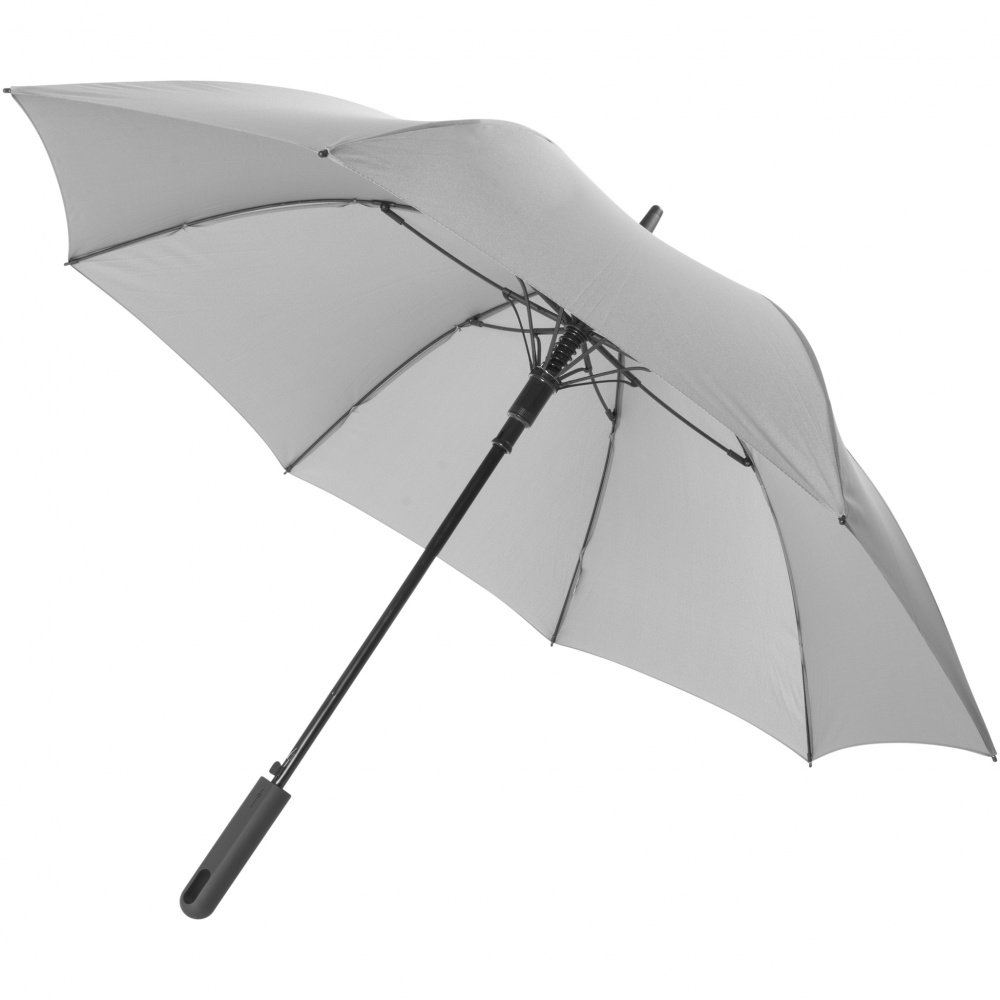 Лого трейд pекламные cувениры фото: Автоматический зонт Noon 23", серый