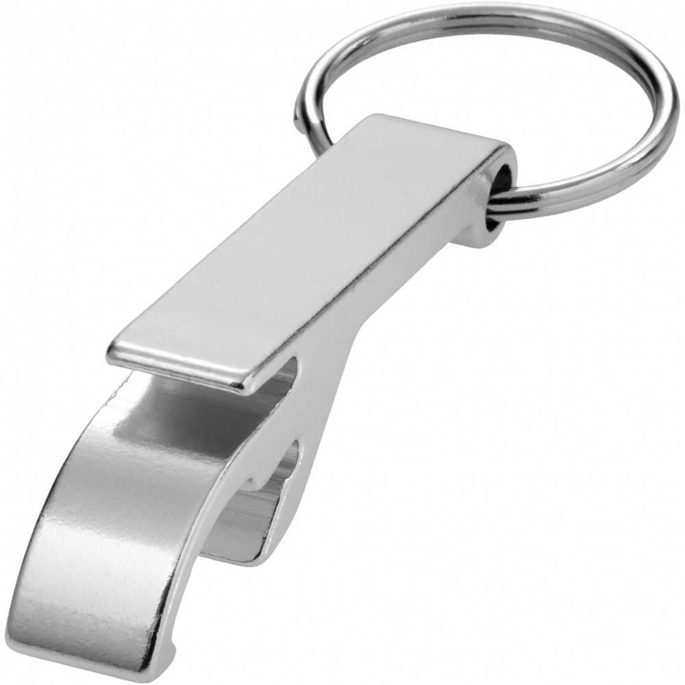 Логотрейд бизнес-подарки картинка: Алюминиевый брелок-открывалка, серебро