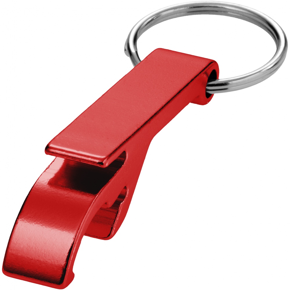 Лого трейд pекламные подарки фото: Алюминиевый брелок-открывалка, красный