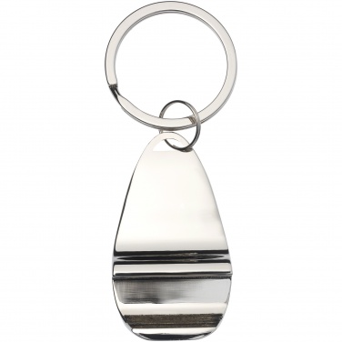 Логотрейд бизнес-подарки картинка: Брелок-открывалка для бутылок, серебренная