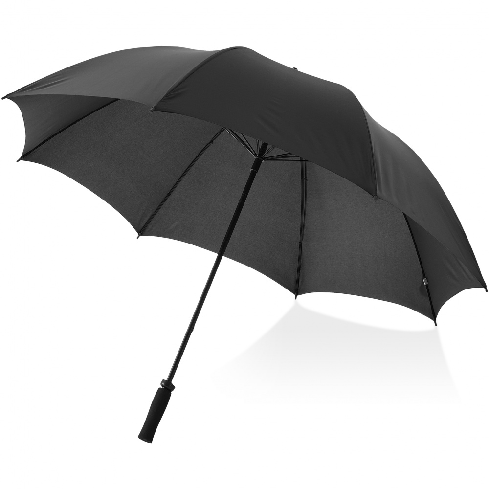 Лого трейд бизнес-подарки фото: Зонтик-трость Yfke 30" с ручкой из ЭВА, черный