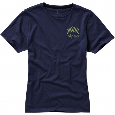 Логотрейд бизнес-подарки картинка: Женская футболка с короткими рукавами Nanaimo, темно-синий