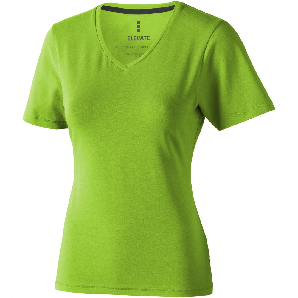 Логотрейд pекламные продукты картинка: Женская футболка с короткими рукавами, светло-зеленый