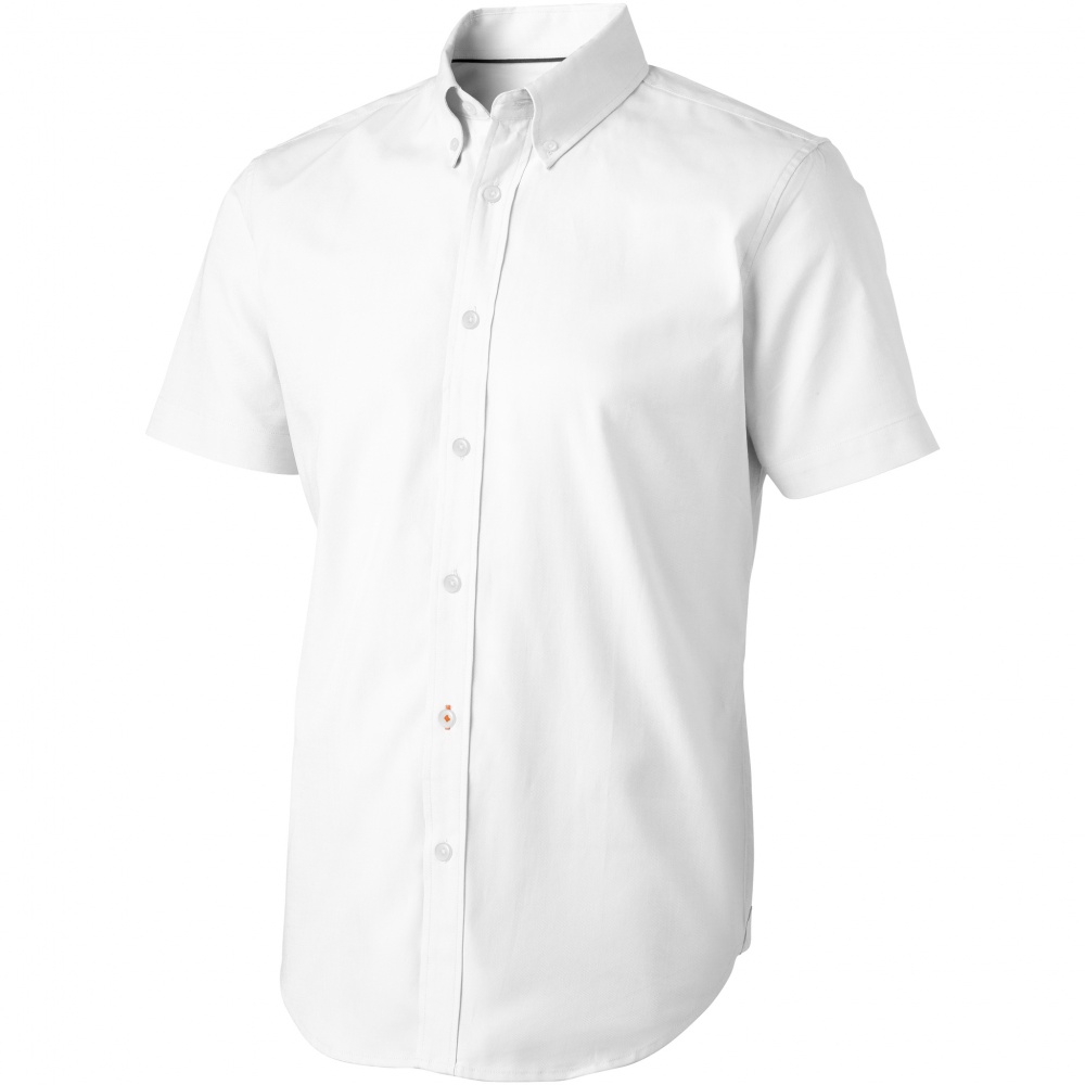 Лого трейд бизнес-подарки фото: Рубашка с короткими рукавами Manitoba, белый