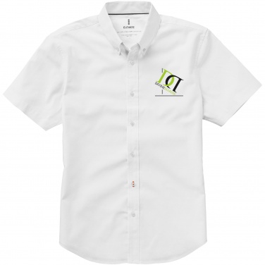 Логотрейд pекламные cувениры картинка: Рубашка с короткими рукавами Manitoba, белый